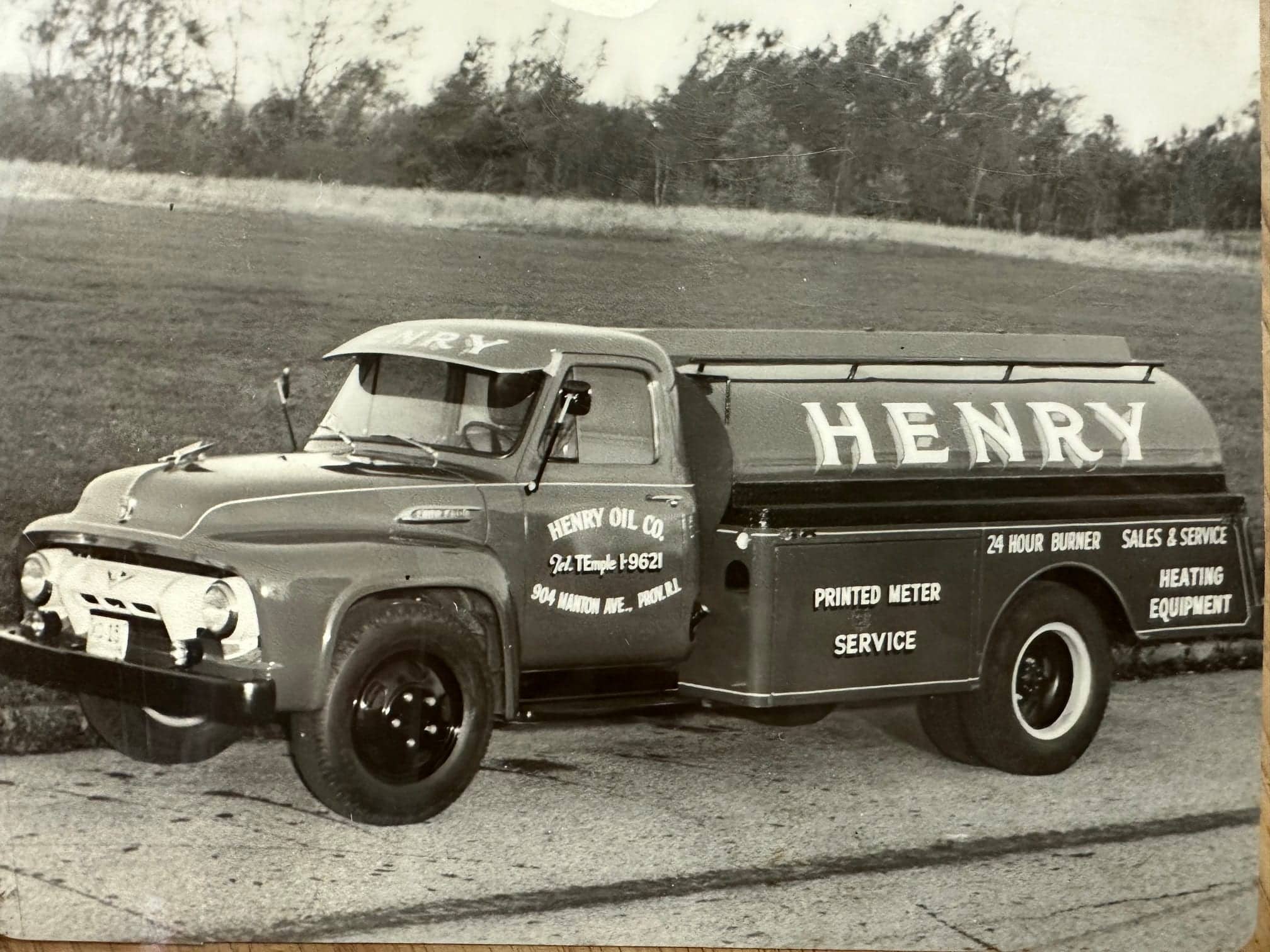 Original Henry Oil Co. delivery truck, circa 1950s — Manton Ave., Providence, RI